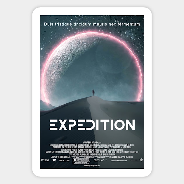 Expedition - Poster Edition Sticker by ArijitWorks